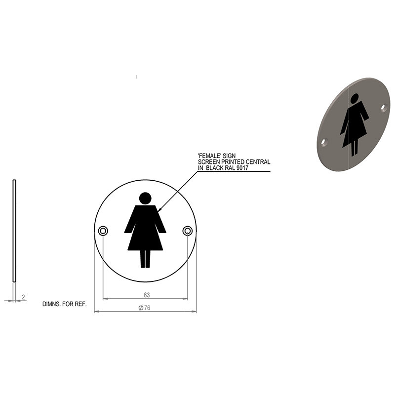 Ladies Toilet Door Sign Ladies Toilet Door Sign