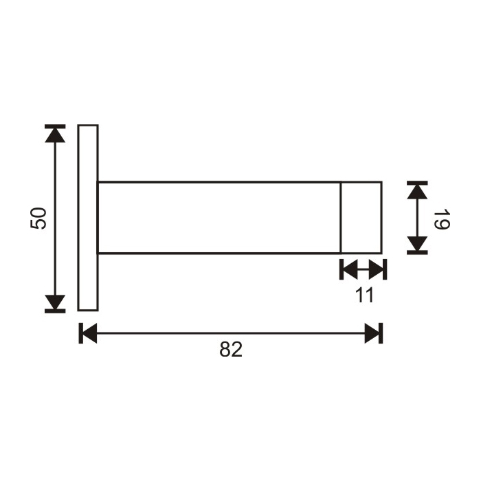 DS05-006 Wall Mounted Door Stopper