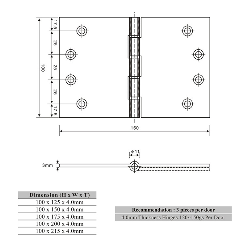 DS03-006 L And XL Size Normal Hinges